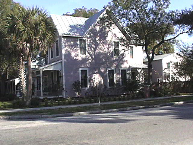 A restored or newly built home in the Tampa Heights Historic District.