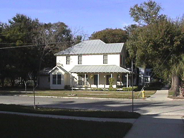 A restored or newly built home in the Tampa Heights Historic District.