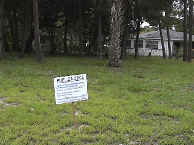 Land preparation on Tom, Helen, and Traci Rinoldo’s Tampa Heights lots.